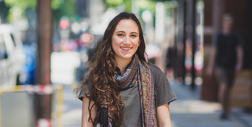 Psychology student Rachel Stanton