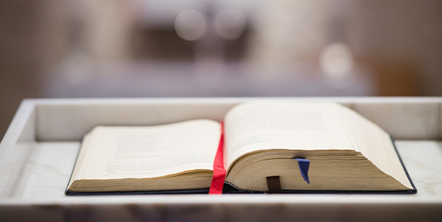 An open bible