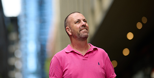Andrew Murray looking up