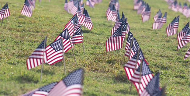 American flags