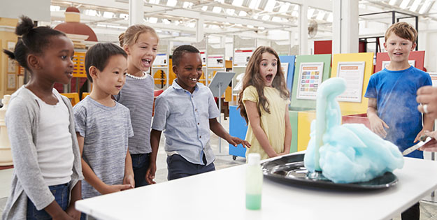 Kids enjoying science