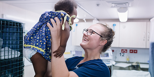 Jess Martin volunteers in Africa