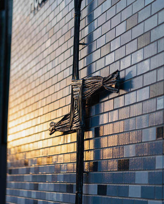 Cross on a wall