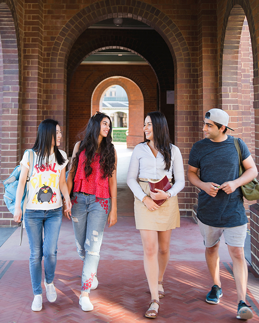 Students on campus