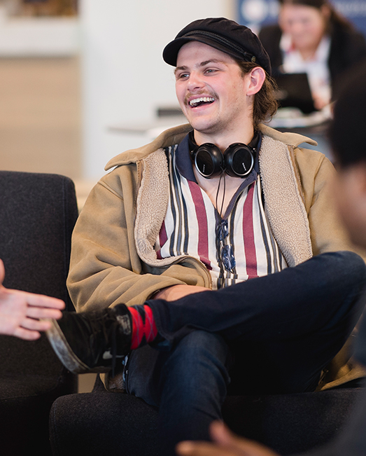 Laughing person