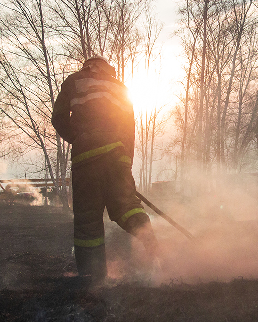 fighting fire
