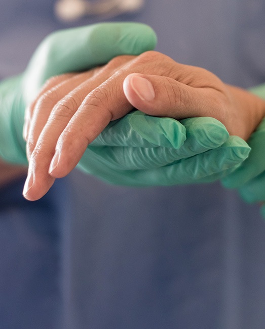 Surgeon hands