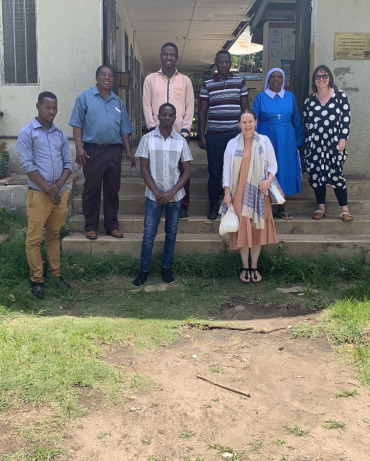 Professor Elspeth Froude and Adjunct Professor Sara Bayes with Tanzanian team.