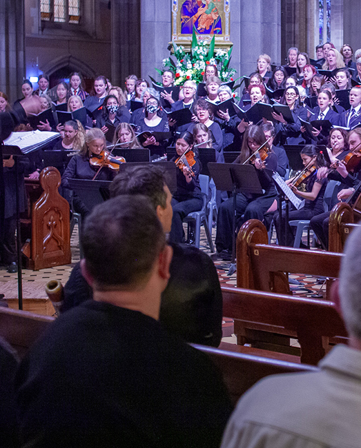 ACU uni choir singing