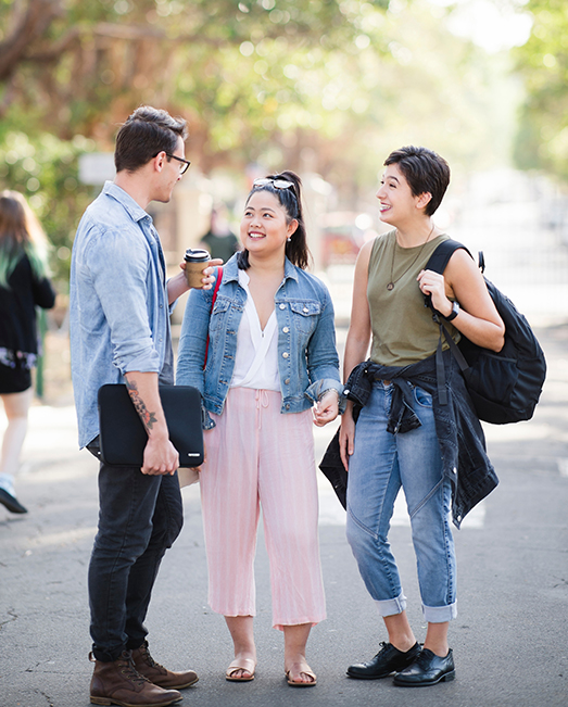 Students chatting
