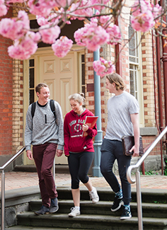 Students on campus