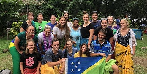 Student teachers enjoying the Solomon Islands.