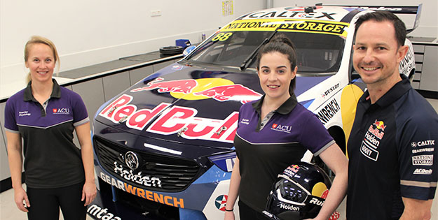 Sam and Shannon with Red Bull Driver