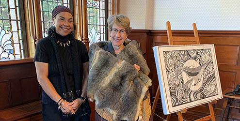 Theresa Ardler and NSW Governor Her Excellency Margaret Beazley