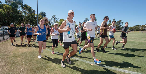 Sean running 50th marathon