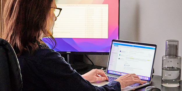 Jacqui Russell working