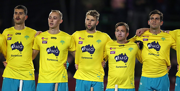 Jacob Anderson with Kookaburras 