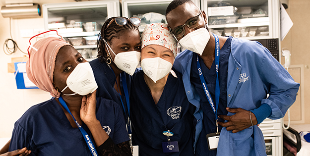 Yanan Wei with colleagues