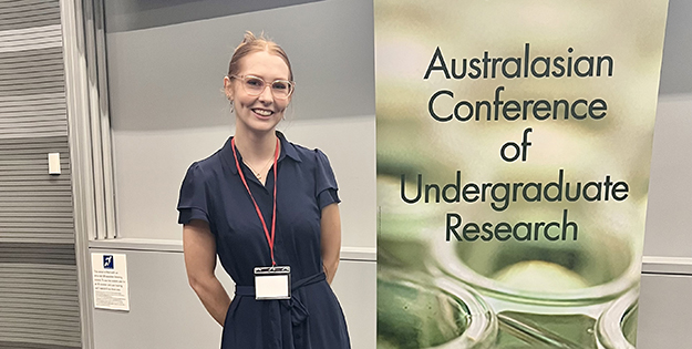 Olivia Williams at Australasian Conference of Undergraduate Research.