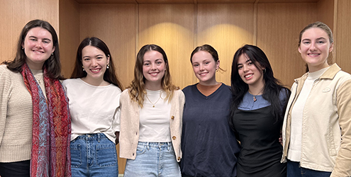 Brigid, Agnes, Olivia, Domi, Millie, Catherine