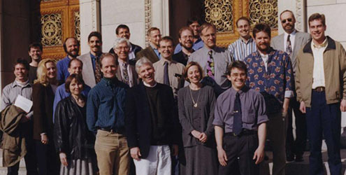 Richard and Edward (centre) at the 1st International SDT Conference 1999.