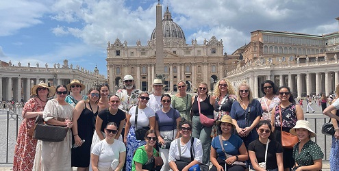 ACU psychology students in Rome.