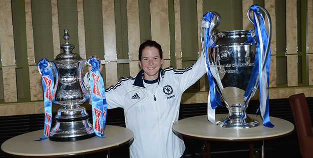 Jo Clubb with trophies
