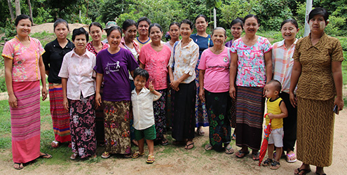 Child champions meeting in northern Myanmar