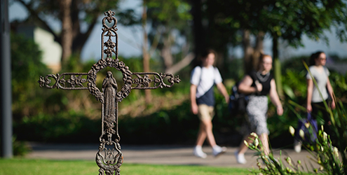Cross on campus