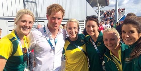 Nurse Olympics Prince Harry hockey