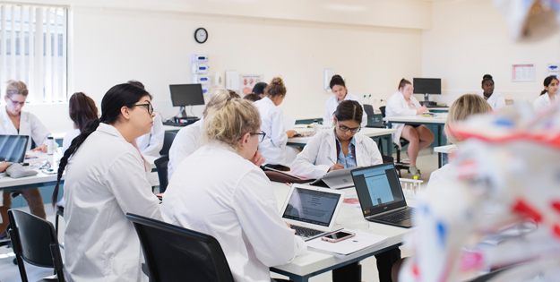 Students in class